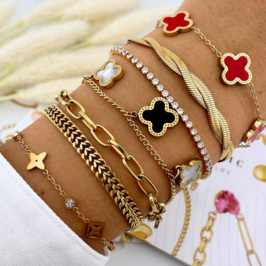 PULSERA CHAPADA EN ORO