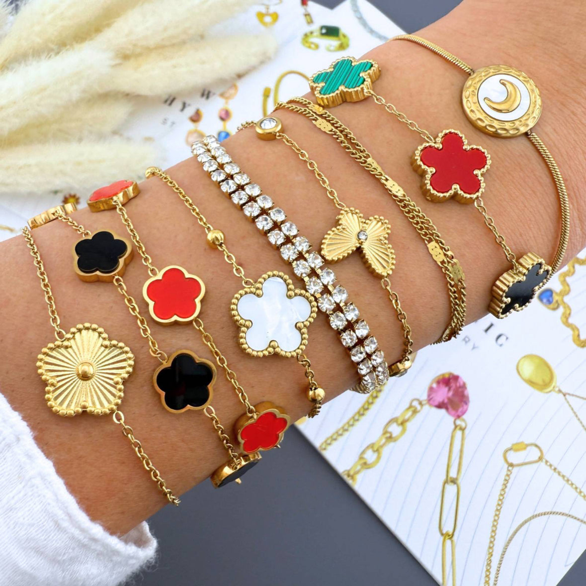 PULSERA "PRADERA DE FLORES"