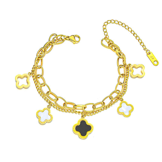PULSERA CHAPADA EN ORO