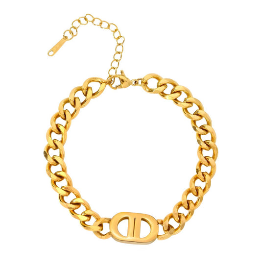 PULSERA CHAPADO EN ORO DE 18K