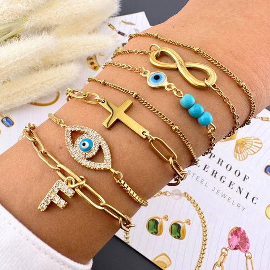 PULSERA CHAPADO EN ORO